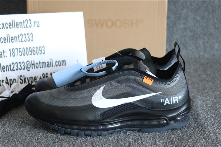 2018 Off White X Nike Air Max 97S OG Black