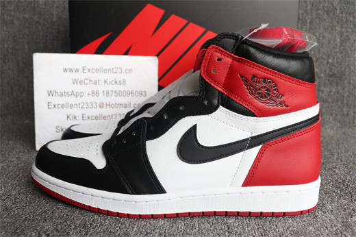 Authentic Nike Air Jordan 1 Retro Black Toe