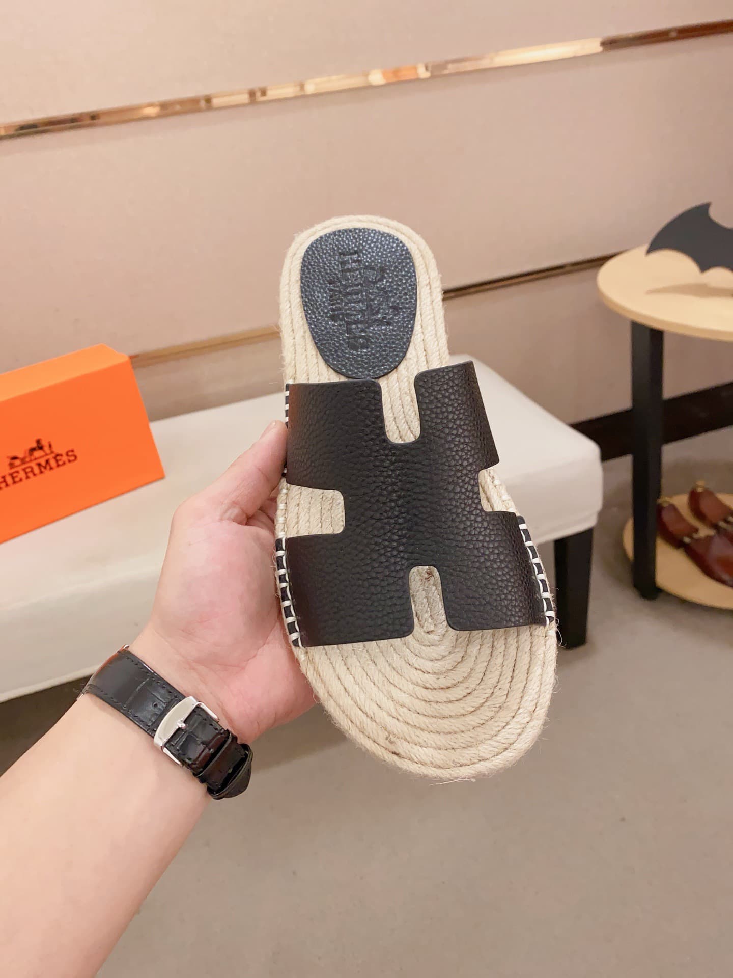 Hleather Man Slippers