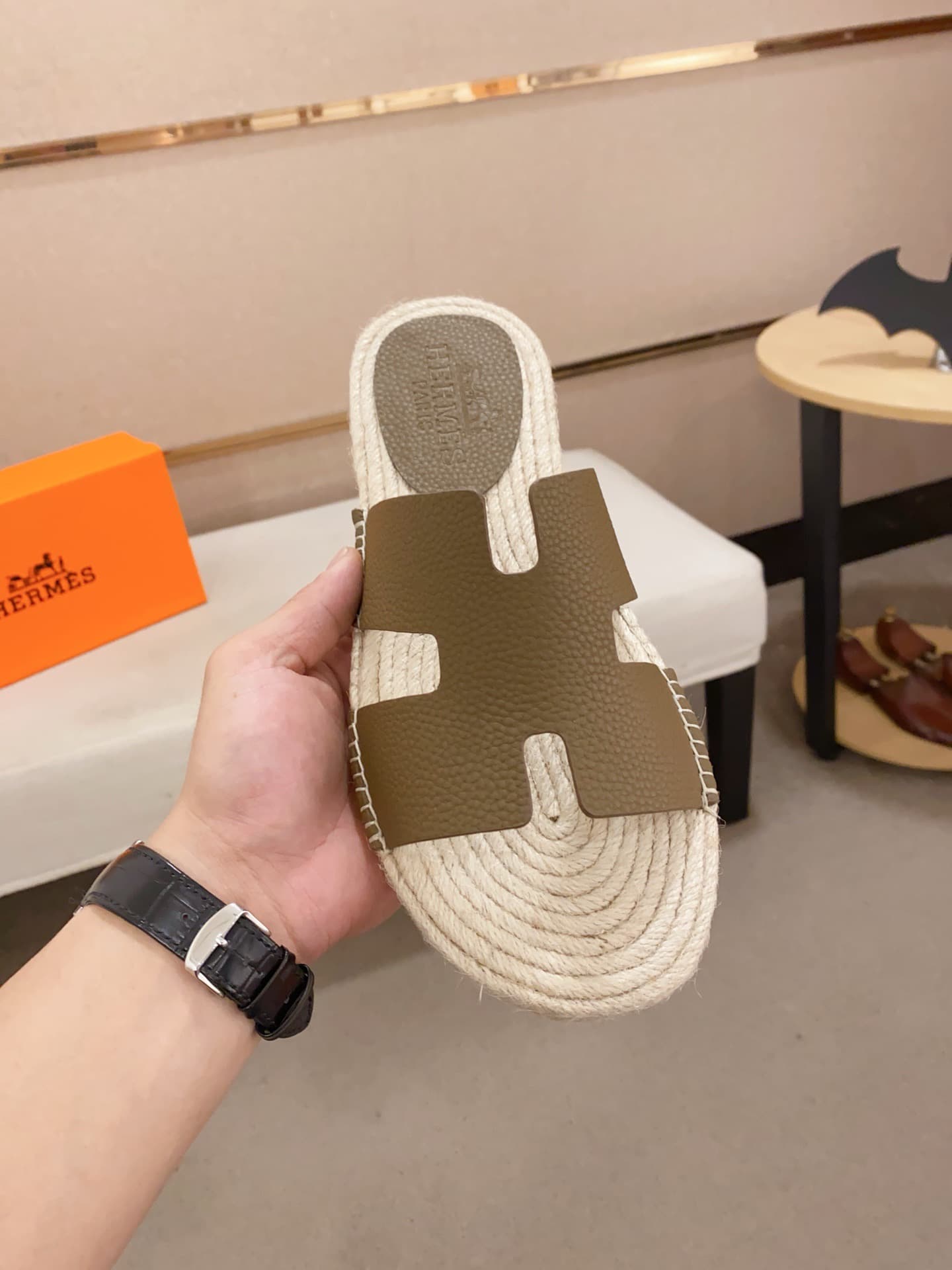 Hleather Man Slippers