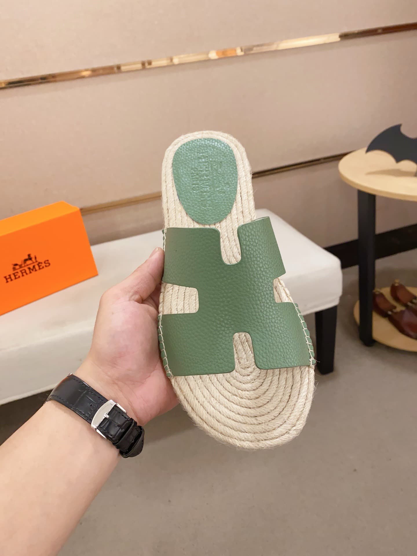 Hleather man Slippers