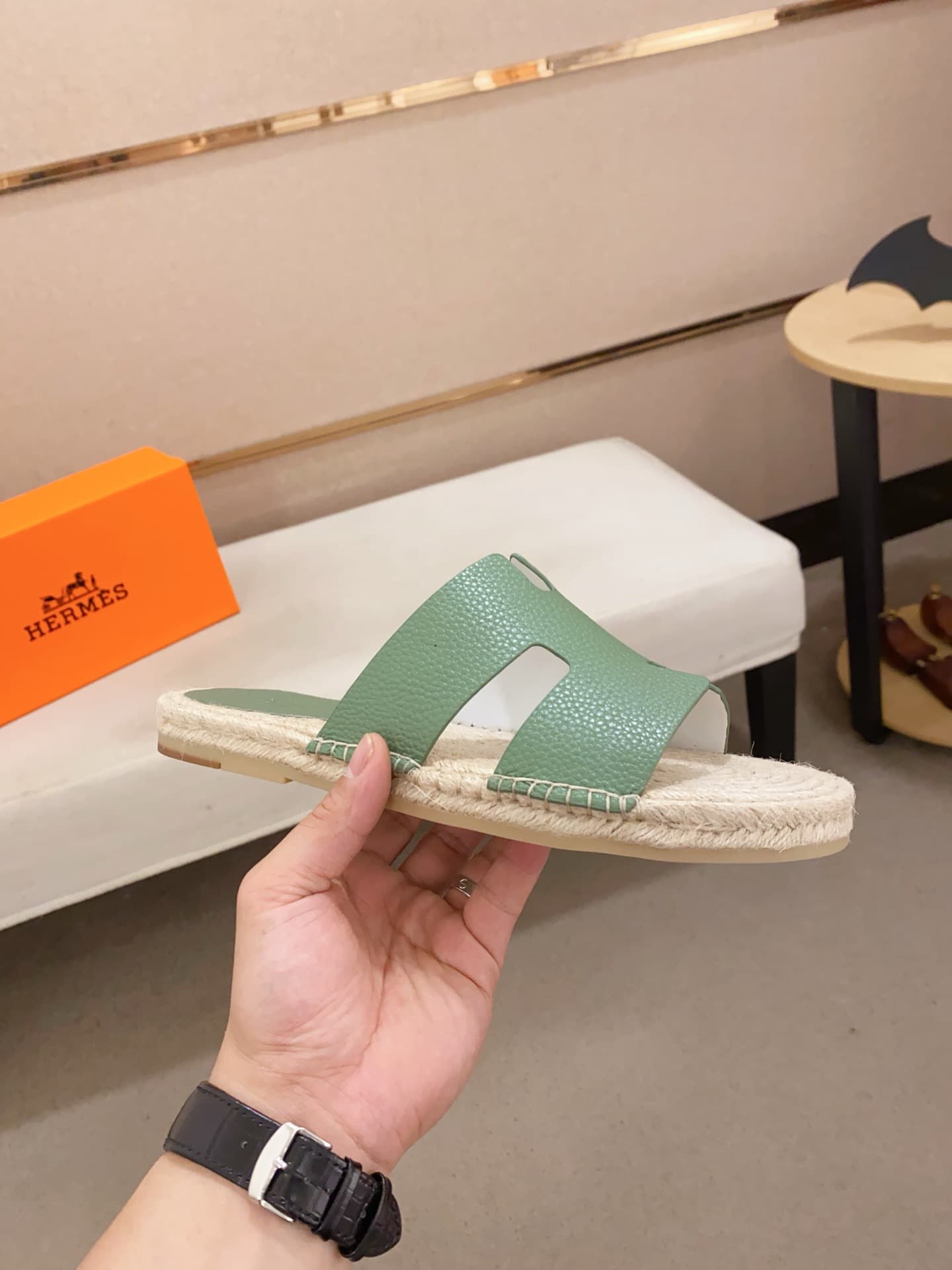 Hleather man Slippers