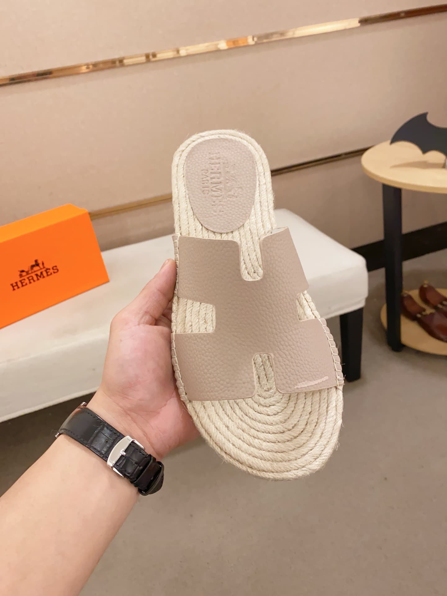 Hleather Man Slippers