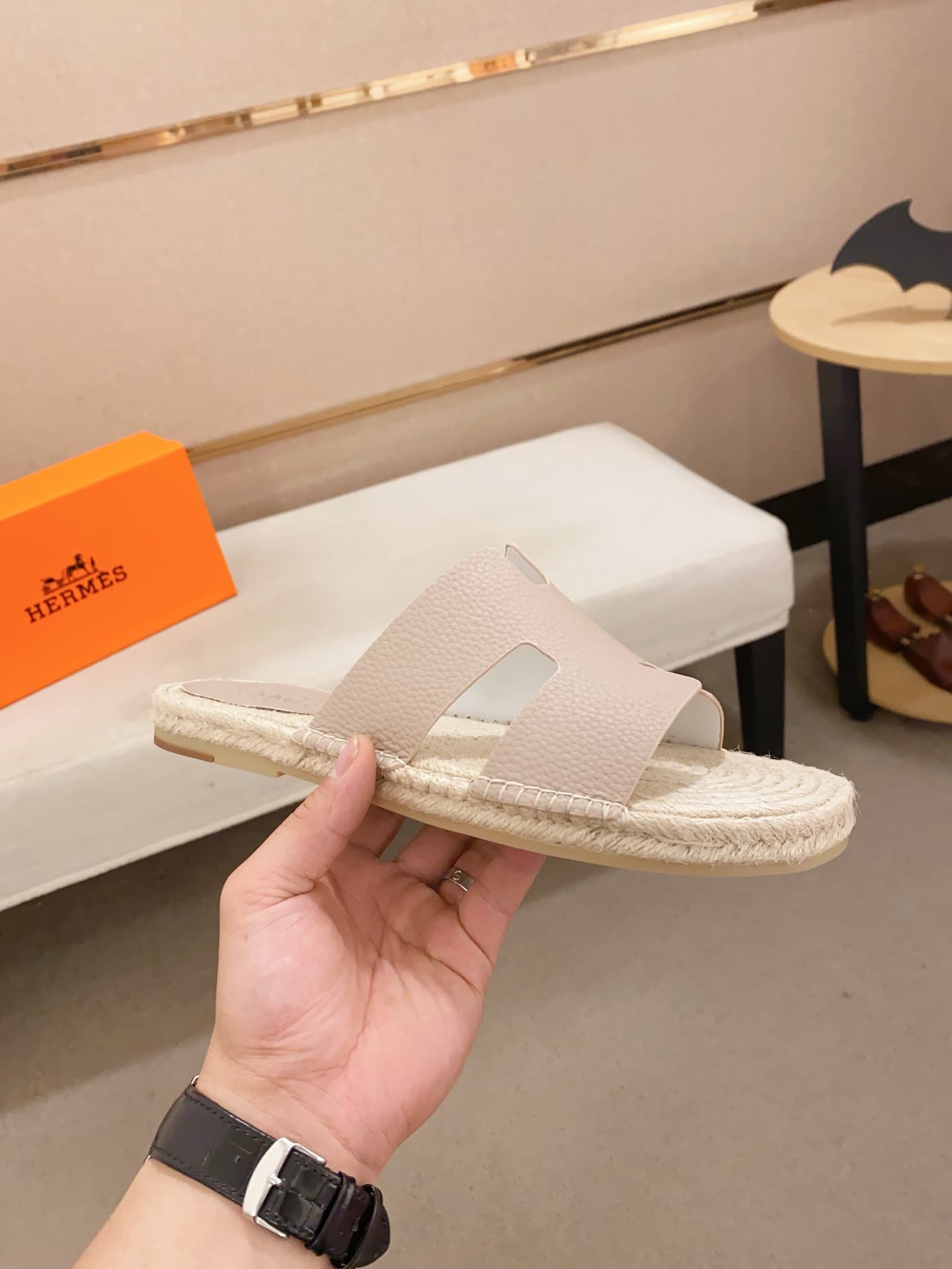 Hleather Man Slippers