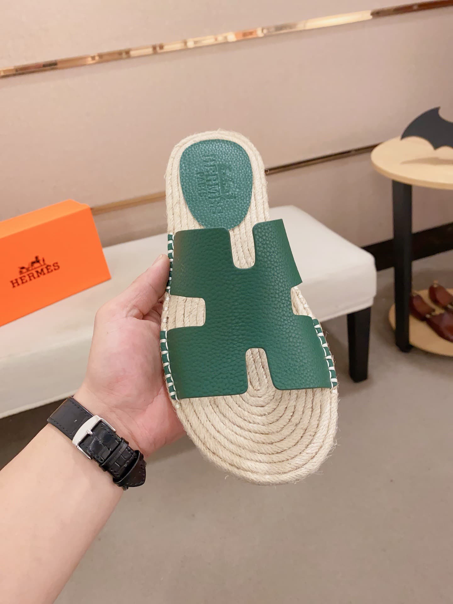 Hleather Man Slippers