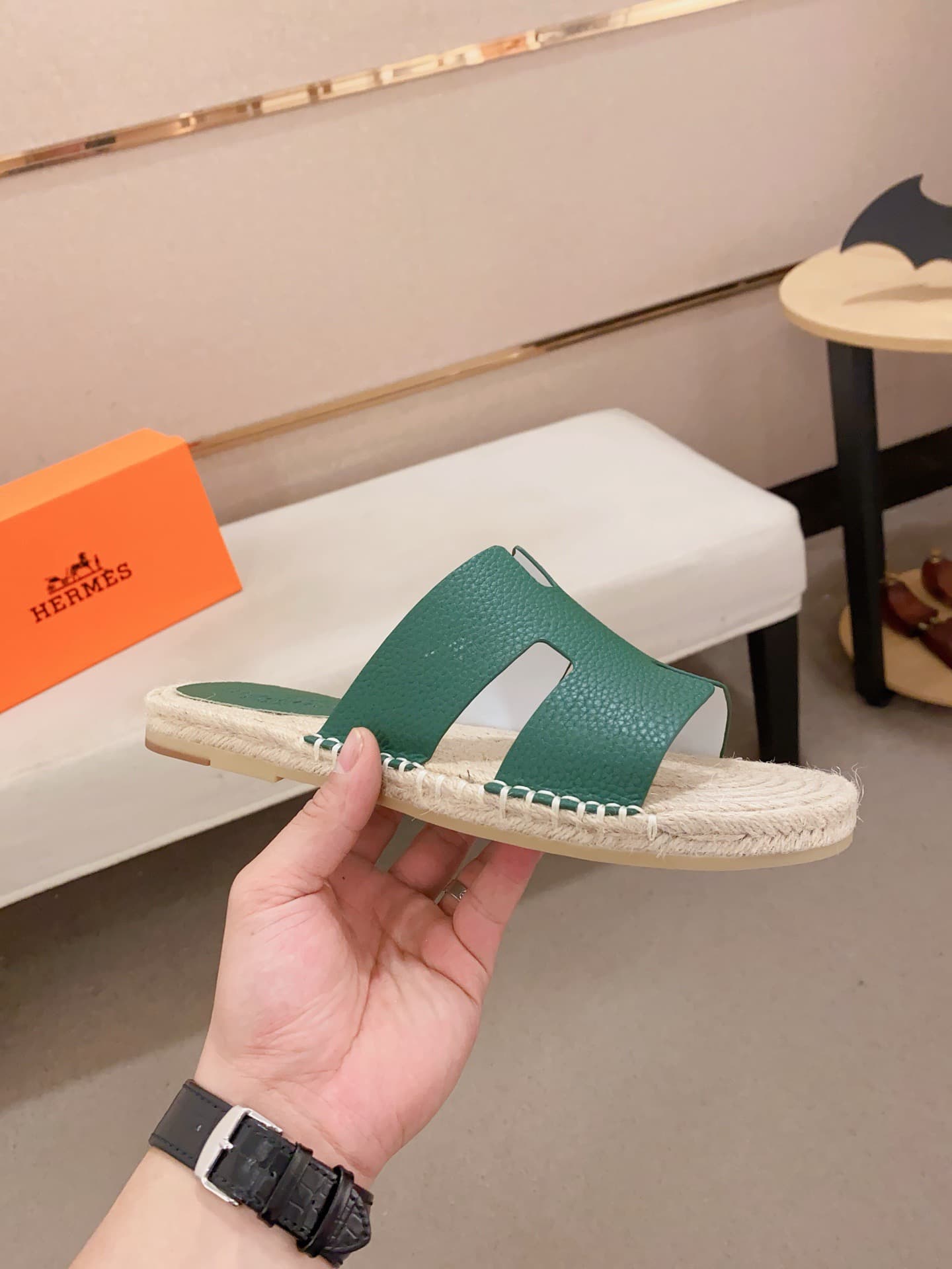 Hleather Man Slippers