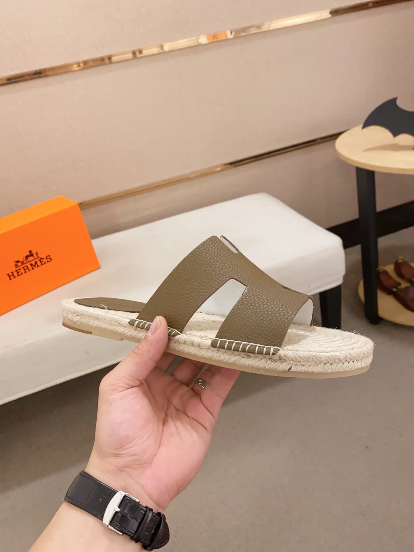Hleather Man Slippers