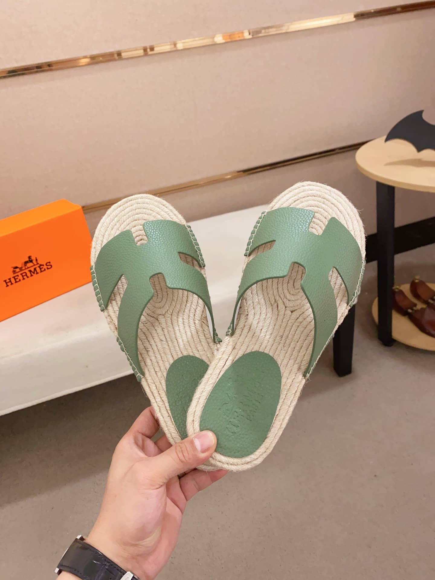 Hleather man Slippers