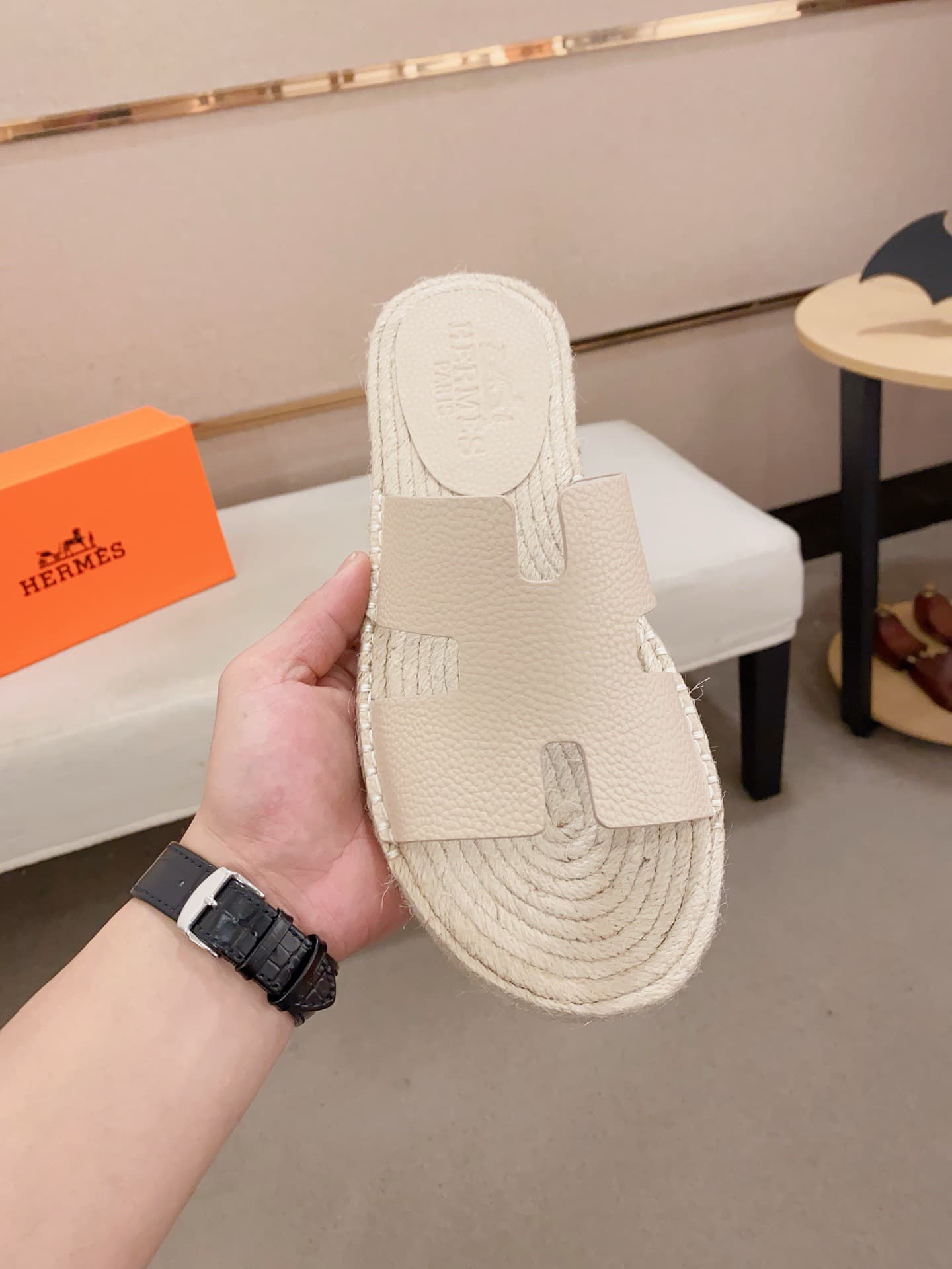 Hleather Man Slippers