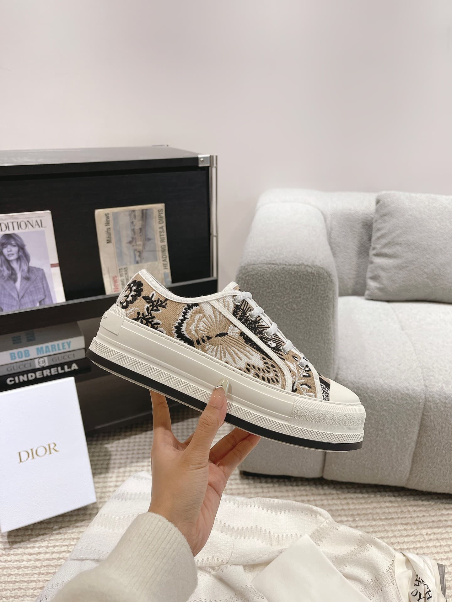 Dior Walkn Shoes Heel High4.5cm