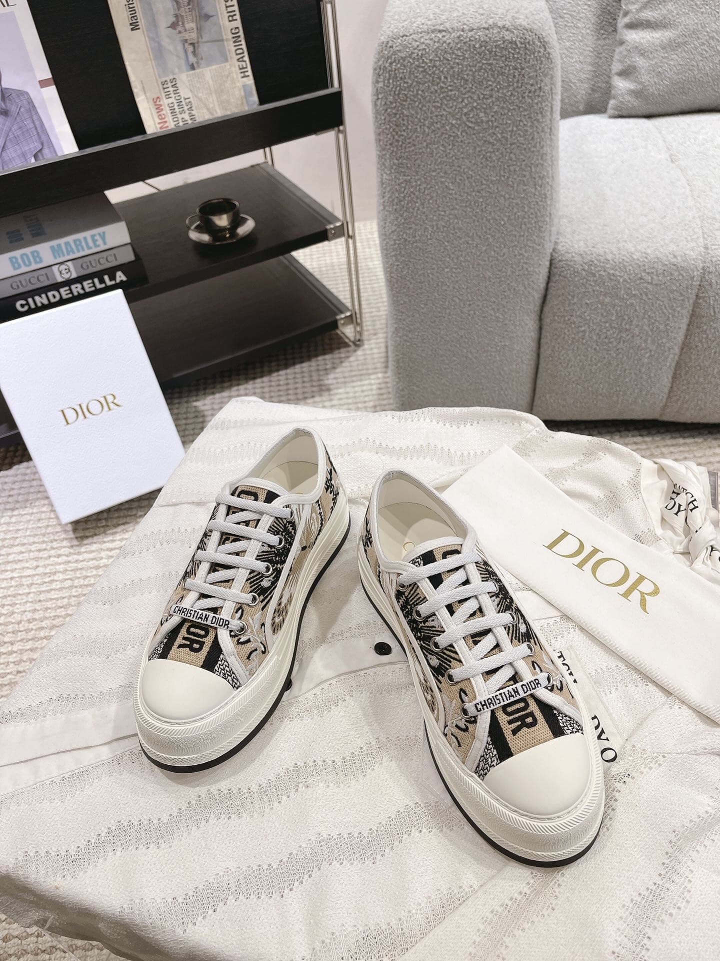 Dior Walkn Shoes Heel High4.5cm