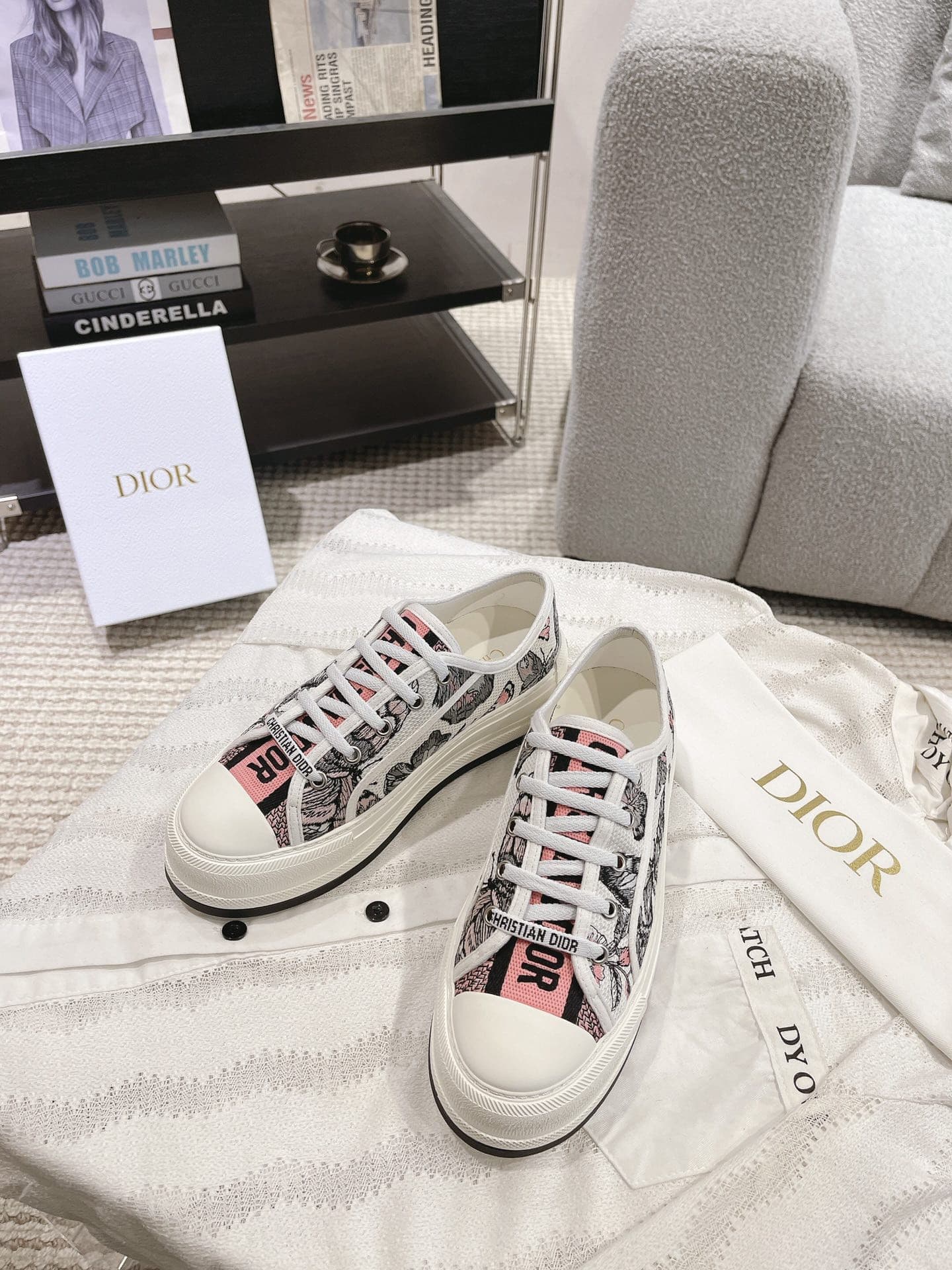 Dior Walkn Shoes Heel High4.5cm