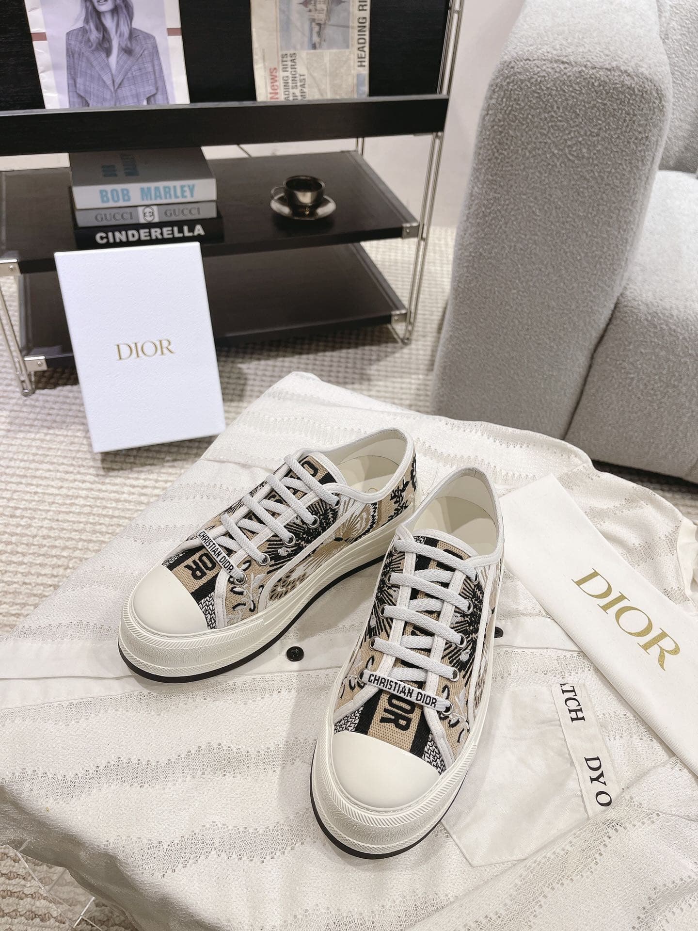 Dior Walkn Shoes Heel High4.5cm