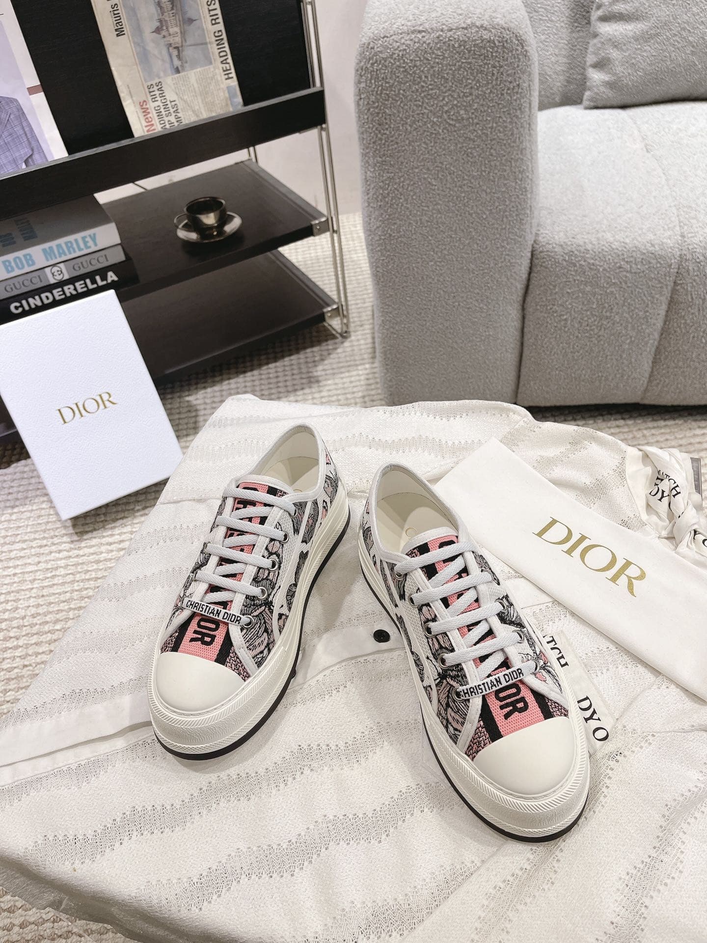 Dior Walkn Shoes Heel High4.5cm