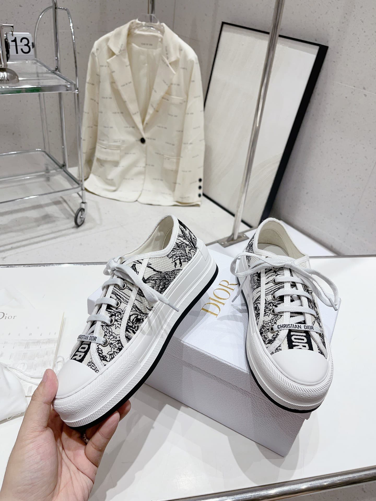 Dior Walkn Shoes Heel High4.5cm